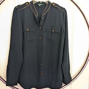 Ralph Lauren Military Style Button Down Shirt